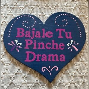 Hand-cut & Hand Painted Wooden Heart Decor 💙